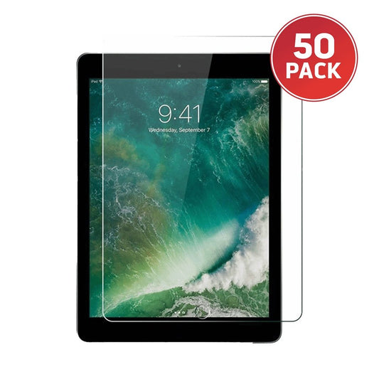 50 PACK - Tempered Glass Screen Protector for iPad 9.7"