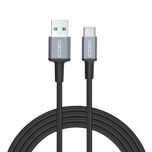 6' Braided Nylon USB-A to USB-C Charge & Sync Cable