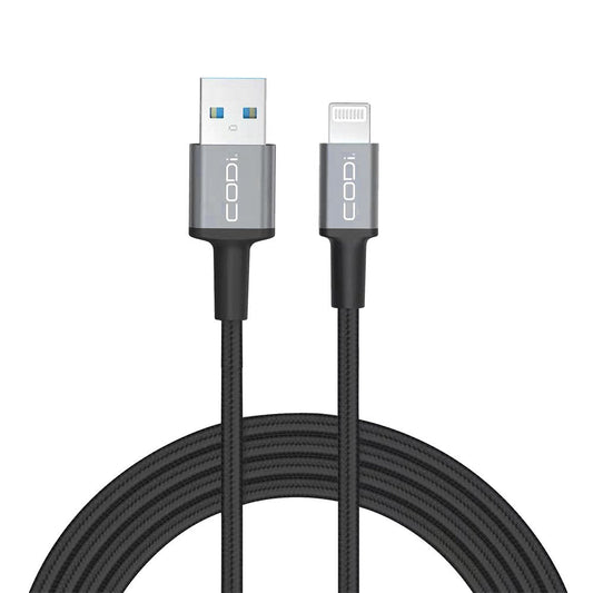 6ft Braided Nylon USB-A to MFI Lightning Charge & Sync Cable